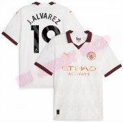 Manchester City Fodboldsæt Børn 2023-24 Julián Álvarez 19 Udebanetrøje..